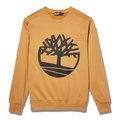 Sudadera de algodón con logotipo en pecho Wheat Boot / Black L