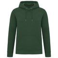 Sudadera algodón orgánico con capucha Forest Green L