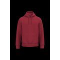 Sudadera algodón orgánico con capucha Hibiscus Red M