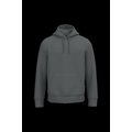 Sudadera algodón orgánico con capucha Iron Grey S