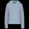 Sudadera algodón orgánico capucha mujer Aquamarine S/M