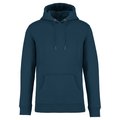 Sudadera algodón orgánico con capucha Peacock Blue XS