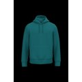 Sudadera algodón orgánico con capucha Peacock Green Xxs