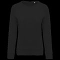 Sudadera algodón orgánico cuello redondo Black Xs