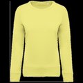 Sudadera algodón orgánico cuello redondo Lemon Yellow XXL