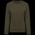 Sudadera algodón orgánico cuello redondo Mossy Green S