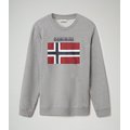 Sudadera de algodón orgánico Medium grey melange XXL