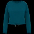 Sudadera algodón orgánico oversize Peacock Green L