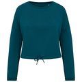Sudadera algodón orgánico oversize Peacock Green M