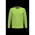 Sudadera algodón poliéster cuello redondo Lime Xs