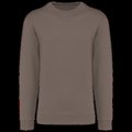 Sudadera algodón poliéster cuello redondo Moka Brown S