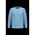 Sudadera algodón poliéster cuello redondo Sky Blue L