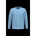 Sudadera algodón poliéster cuello redondo Sky Blue Xs