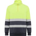 Sudadera Alta Visibilidad Cuello Alto PLOMO/AMARILLO FLUOR 4XL