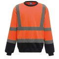 Sudadera alta visibilidad Hi Vis Orange / Navy 3XL