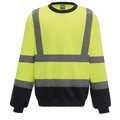 Sudadera alta visibilidad Hi Vis Yellow / Navy S