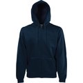 Sudadera básica con cremallera y capucha Deep Navy S