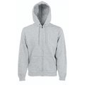 Sudadera básica con cremallera y capucha Heather Grey Xxl