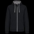 Sudadera Bolsillo con acceso para auriculares Black / Fine Grey 4XL