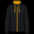 Sudadera Bolsillo con acceso para auriculares Black / Yellow Xs