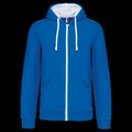 Sudadera Bolsillo con acceso para auriculares Light Royal Blue / White Xxl