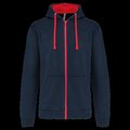 Sudadera Bolsillo con acceso para auriculares Navy / Red 4Xl
