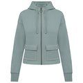 Sudadera con bolsillos delanteros con solapa Jade Green XS