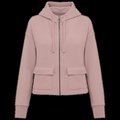 Sudadera con bolsillos delanteros con solapa Petal Rose S