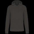 Sudadera capucha algodón orgánico niños Dark Grey 8/10 Ans
