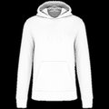 Sudadera capucha algodón orgánico niños White 10/12 ans