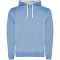 Sudadera con Capucha y Bolsillo Canguro CELESTE/BLANCO 7/8