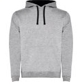 Sudadera con Capucha y Bolsillo Canguro Gris Vigore/Negro 5/6