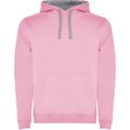 Sudadera con Capucha y Bolsillo Canguro ROSA CLARO/GRIS VIGORE XL