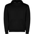 Sudadera capucha con bolsillo Negro 3/4