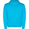 Sudadera capucha con bolsillo Turquesa L