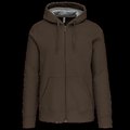 Sudadera capucha y cremallera algodón Dark Khaki 4XL
