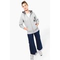 Sudadera capucha y cremallera algodón