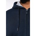 Sudadera capucha y cremallera algodón