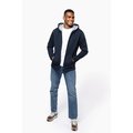 Sudadera capucha y cremallera algodón