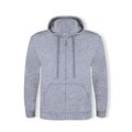 Sudadera Capucha y Cremallera Gri Xl