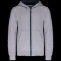 Sudadera con capucha y cremallera para niños Oxford Grey / Navy 12/14 ans