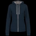 Sudadera capucha mujer Navy / Fine Grey Xs