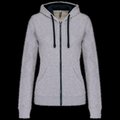 Sudadera capucha mujer Oxford Grey / Navy Xl