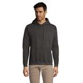 Sudadera Capucha Unisex Bolsillo Canguro Antracita Mezcla S