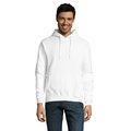 Sudadera Capucha Unisex Bolsillo Canguro Blanco Xs