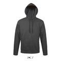 Sudadera Capucha Unisex Bolsillo Canguro Gris Oscuro 4XL