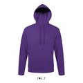 Sudadera Capucha Unisex Bolsillo Canguro Morado Oscuro L