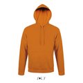 Sudadera Capucha Unisex Bolsillo Canguro Naranja M