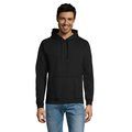 Sudadera Capucha Unisex Bolsillo Canguro Negro/ Negro Opaco 3XL
