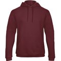 Sudadera capucha unisex Felpa interior Burgundy Xl